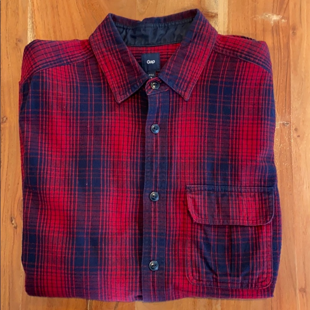 Gap long sleeve flannel shirt